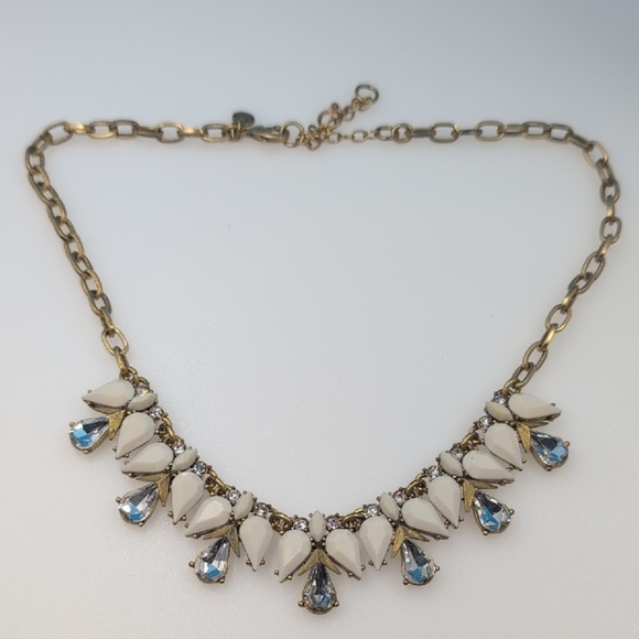 J. Crew Gold and White Teardrop Necklace - Picture 4 of 6